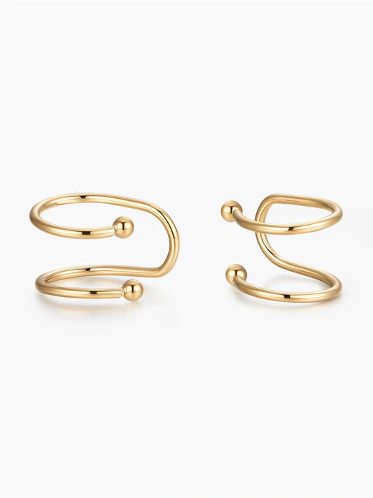 18K Vergoldete Ohr-Cuffs