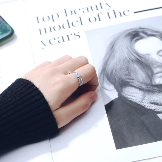 925S Vergoldete Ring | Vergoldeter Verstellbarer mit Rauer Textur