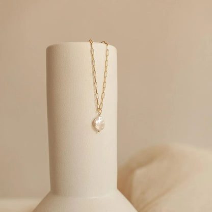 18K Vergoldete 'Riva'Perle-kette