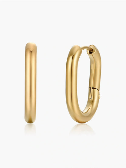 18K Vergoldete Ohrringe | Celestia Hoops