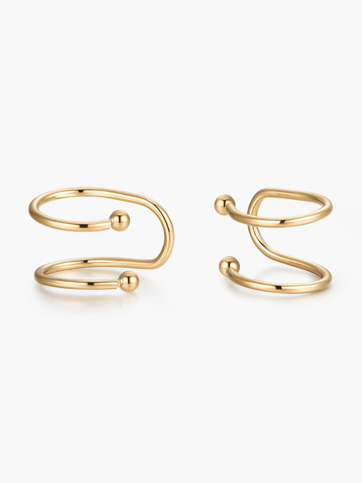 18K Vergoldete Ohr-Cuffs