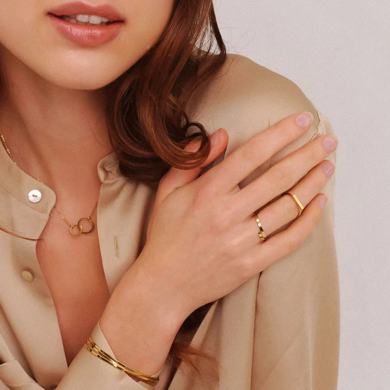 18K Vergoldete 'Taylor Twins' Kette