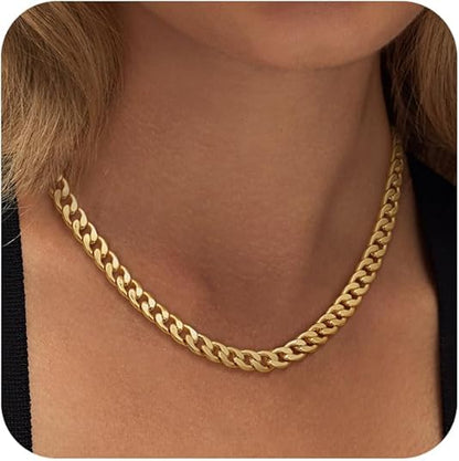 18K Vergoldete Cubanische Kette