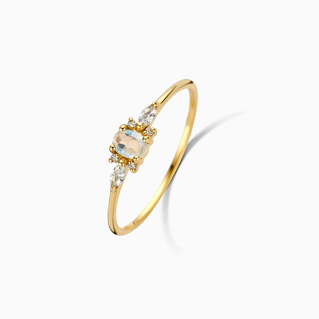 18K Vergoldete Ring | Zirkonia