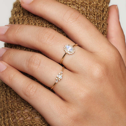 18K Vergoldete Ring | Zirkonia