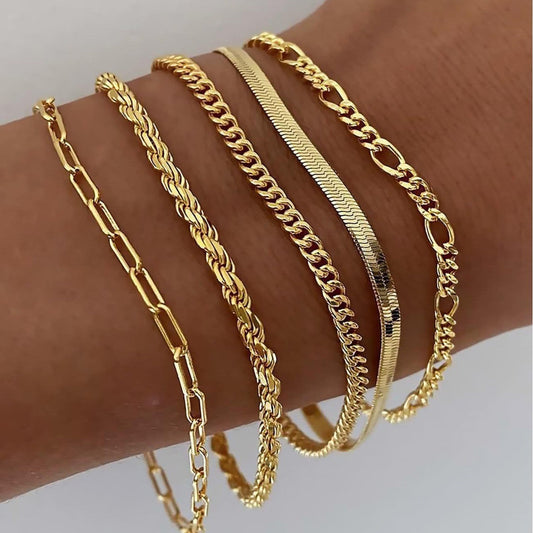 18K Vergoldete Armband | Ellis Set