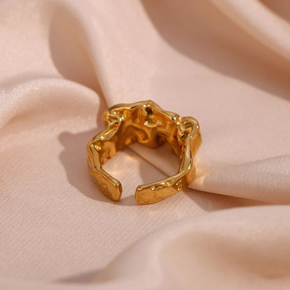 18 Karat Gold Vergoldete Verstellbare Designer-Ring