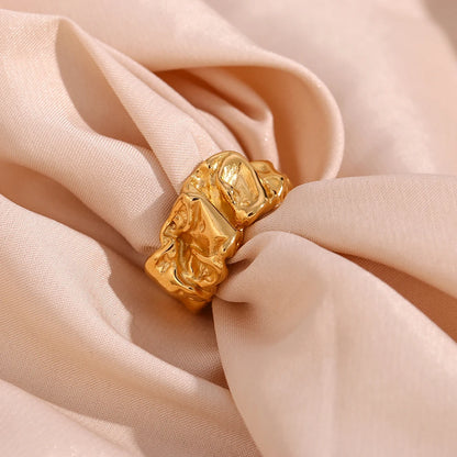 18 Karat Gold Vergoldete Verstellbare Designer-Ring