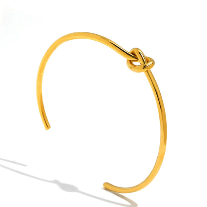 18-Karat Gold Vergoldetes Knotenarmband