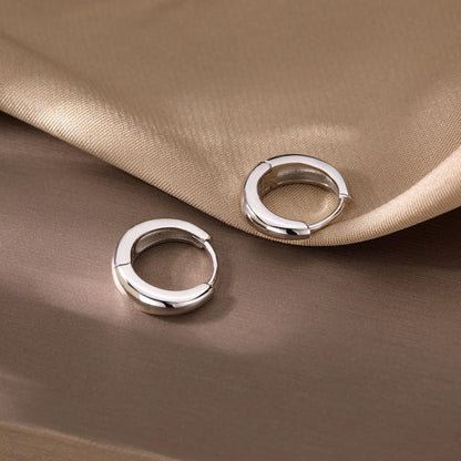 925 Sterling Silber Kleine Ring Ohrringe