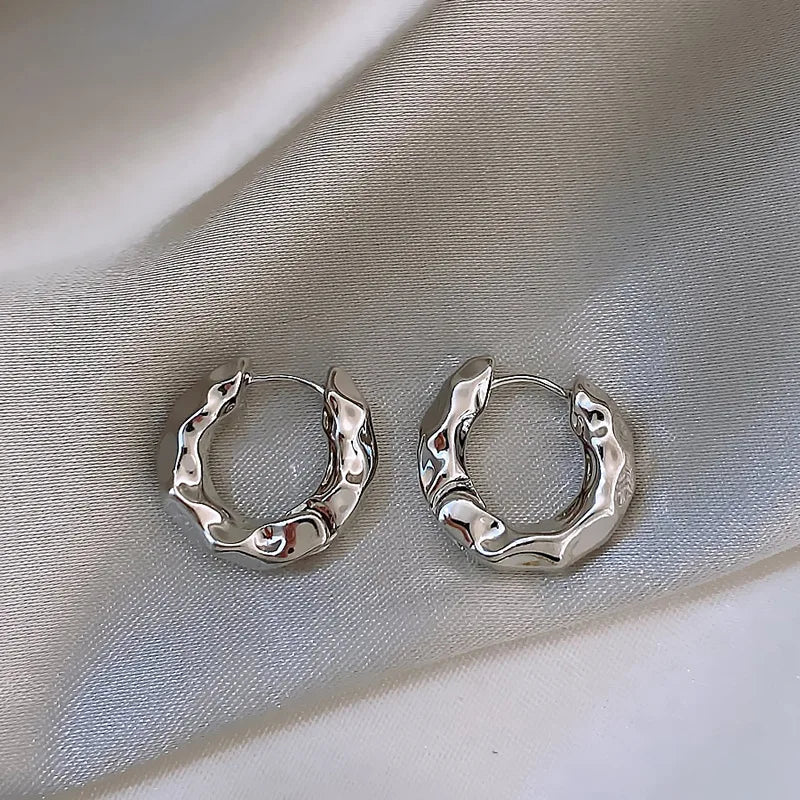 925 Sterling Silber Vergoldete Trendige Ohrringe