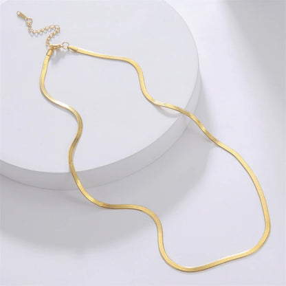 18-Karat Gold Vergoldete Choker-Halskette in Verschiedenen Größen