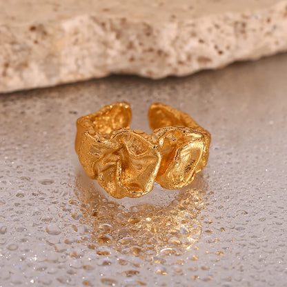 18 Karat Gold Vergoldete Verstellbare Designer-Ring