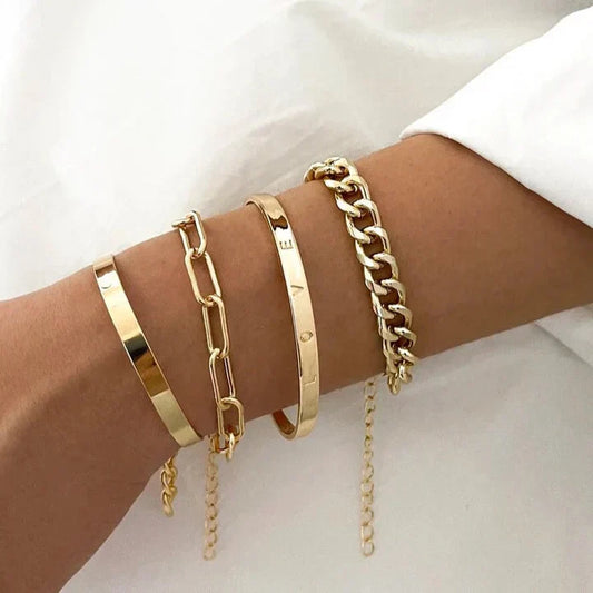 18K Vergoldete Armband | Set